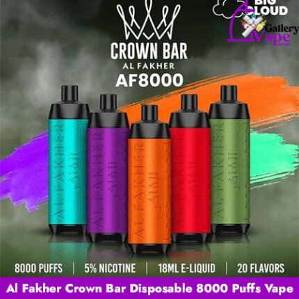 Al Fakher Crown Bar Disposable 8000 Puffs Vape Available in Uae