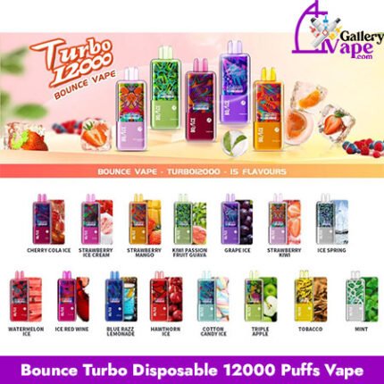 Bounce Turbo Disposable 12000 Puffs Vape Available in Uae