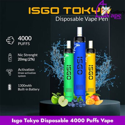 Isgo Tokyo Disposable 4000 Puffs Vape Available in Uae
