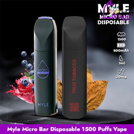 Myle Micro Bar Disposable 1500 Puffs Vape Available in Uae