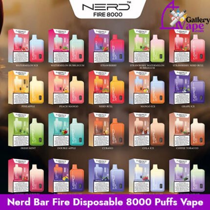 Nerd Bar Fire Disposable 8000 Puffs Vape Available in Uae