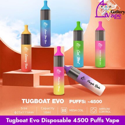 Tugboat Evo Disposable 4500 puffs Vape Available in Uae