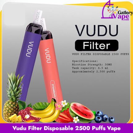 Vudu Filter Disposable 2500 Puffs Vape Available in Uae
