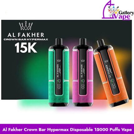 Al Fakher Crown Bar Hypermax Disposable 15000 Puffs Vape Available in Uae