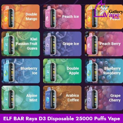 Elf Bar Raya D3 Disposable 25000 Puffs Vape Available in Uae