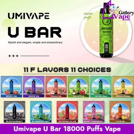 Umivape U Bar Disposable 18000 Puffs Vape Available in Uae