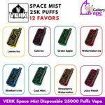 VEIIK Space Mist Disposable 25000 Puffs Vape Available in Uae