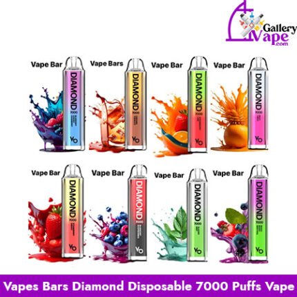 Vapes Bars Diamond Disposable 7000 Puffs Vape Available in Dubai