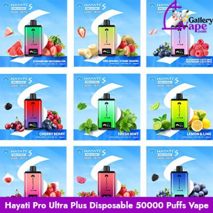 Hayati Pro Ultra Plus Disposable 50000 Puffs Vape 20MG Nicotine Available in Uae