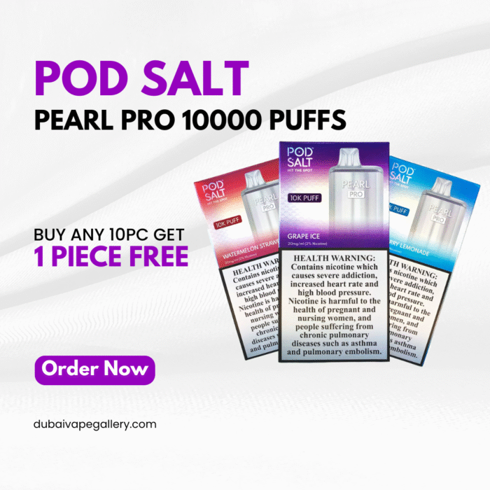 Pod Salt Pearl Pro Disposable 10000 Puffs Vape Buy Any 10Pc Get 1Pc Free Pod Salt Pearl Pro 10000 Puffs offer Dubai