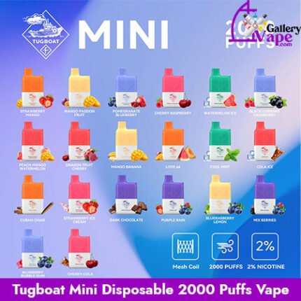 Tugboat Mini Disposable 2000 Puffs Vape Available in Uae
