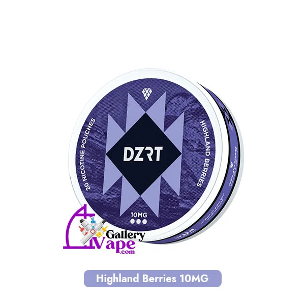  DZRT Highland Berries 10 mg nicotine pouch with berry blend
