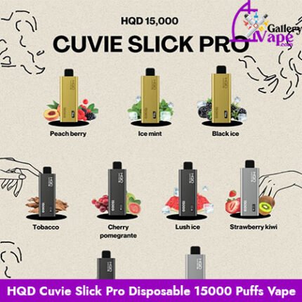 HQD Cuvie Slick Pro Disposable 15000 Puffs Vape Available in Uae