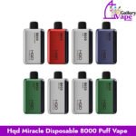 HQD Miracle Disposable 8000 Puffs Vape Zero Nicotine Availabe in Uae