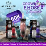 Al Fakher Crown Bar E Hose X 60000 Puffs Dubai