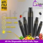 Alt Nu Disposable 8000 Puffs Vape 20MG Available in Uae