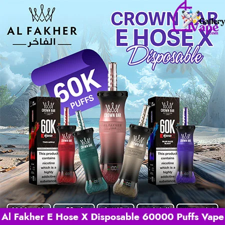 Al Fakher Crown Bar E-Hose X 60000 Review Dubai