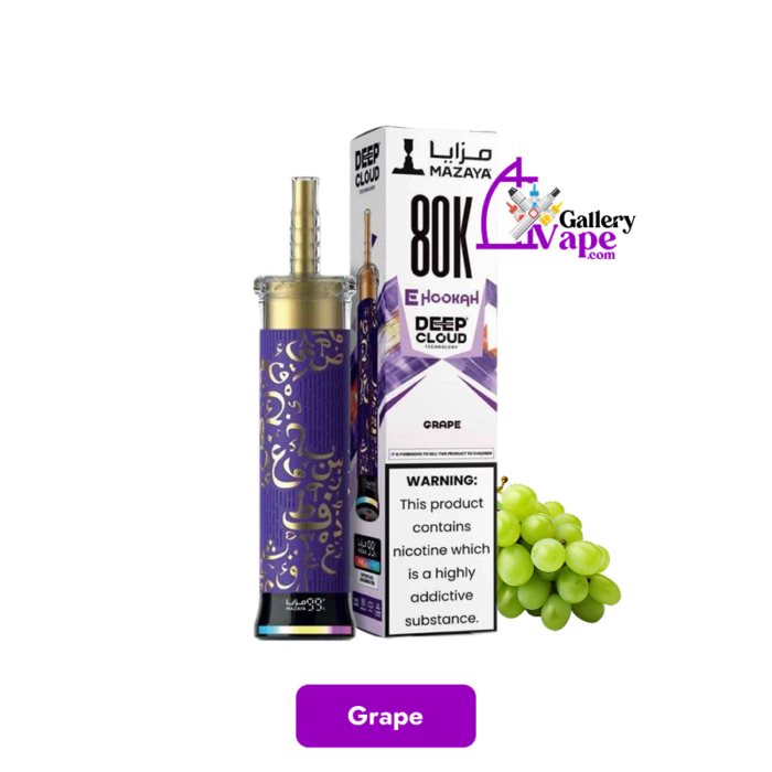 Mazaya Deep Cloud E-Hookah 80000 Puffs 6MG Disposable Vape Available in Uae - Image 4