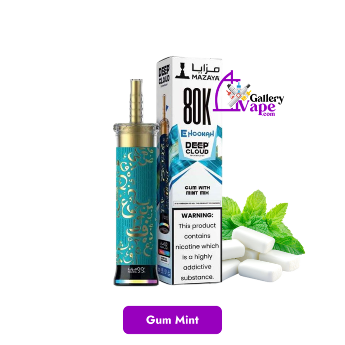 Mazaya Deep Cloud E-Hookah 80000 Puffs 6MG Disposable Vape Available in Uae - Image 5