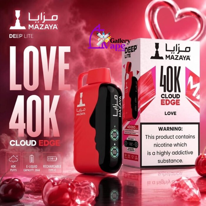 Mazaya Deep Lite Cloud Edge 40000 Puffs — 20mg Salt Nic, Verified Specs & Compact Build - Image 8