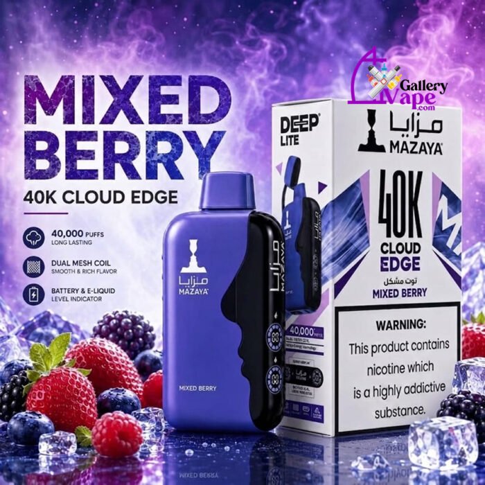 Mazaya Deep Lite Cloud Edge 40000 Puffs — 20mg Salt Nic, Verified Specs & Compact Build - Image 12