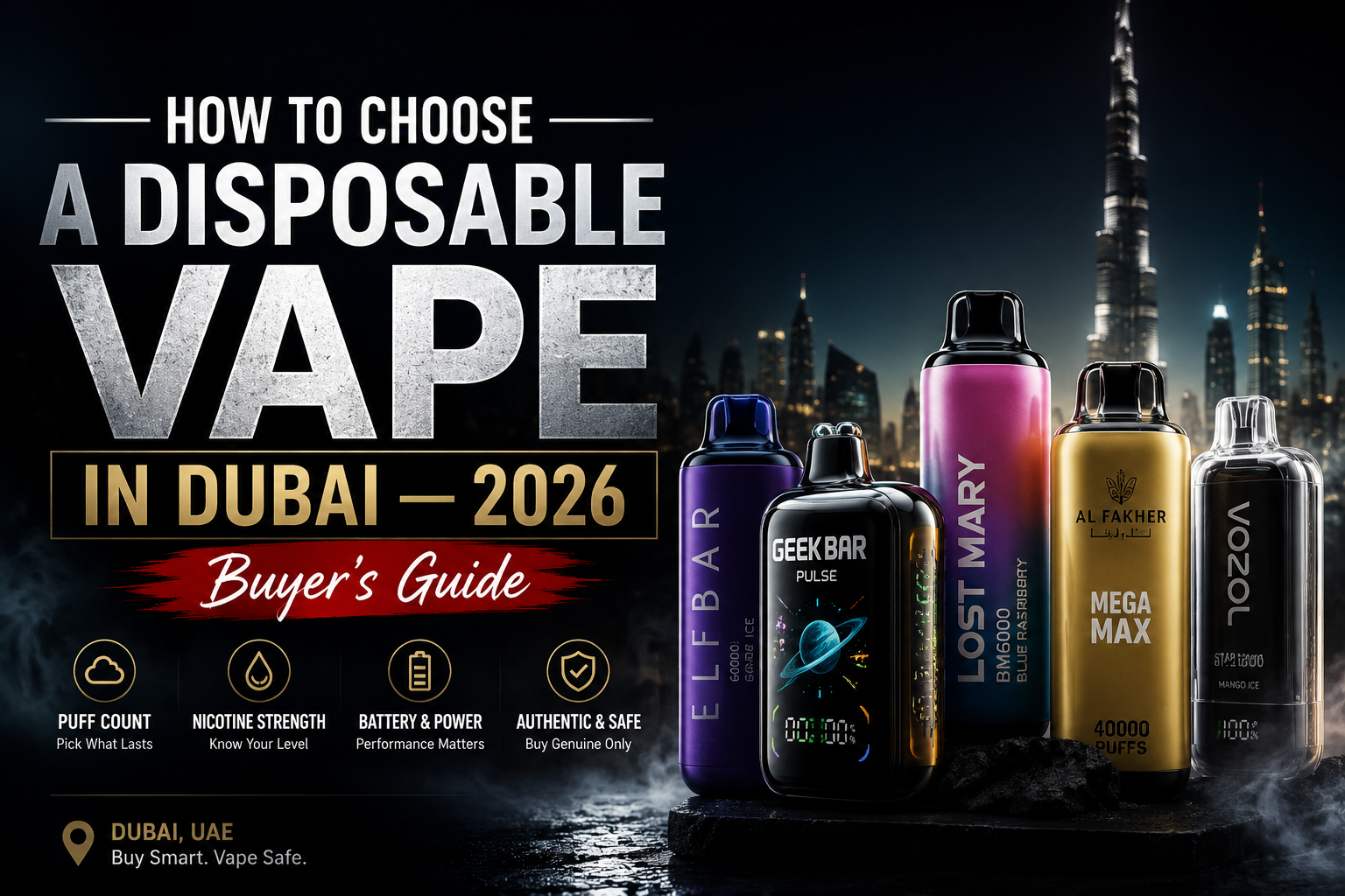 disposable vape buying guide Dubai