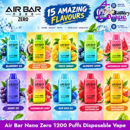 Air Bar Nano Zero 1200 Puffs 0MG Nicotine Disposable Vape Available in Uae