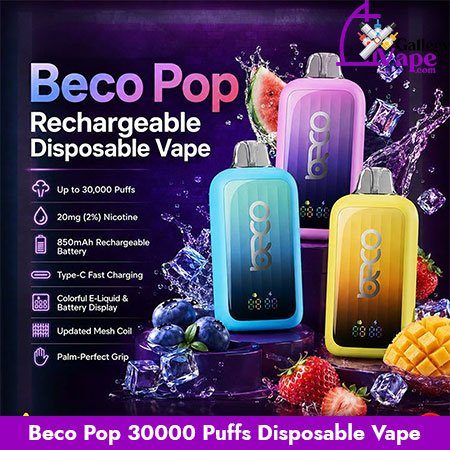 Beco Pop 30000 Puffs 20mg Disposable Vape Available in Uae