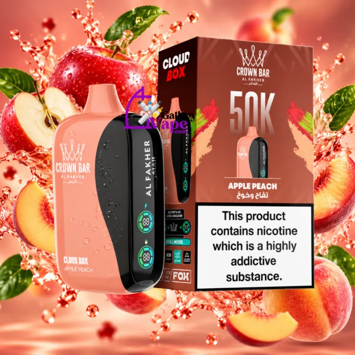 Al Fakher Crown Bar Cloud Box 50000: 60ml, 2,200mAh Rechargeable Disposable for Dubai and Abu Dhabi - Image 2