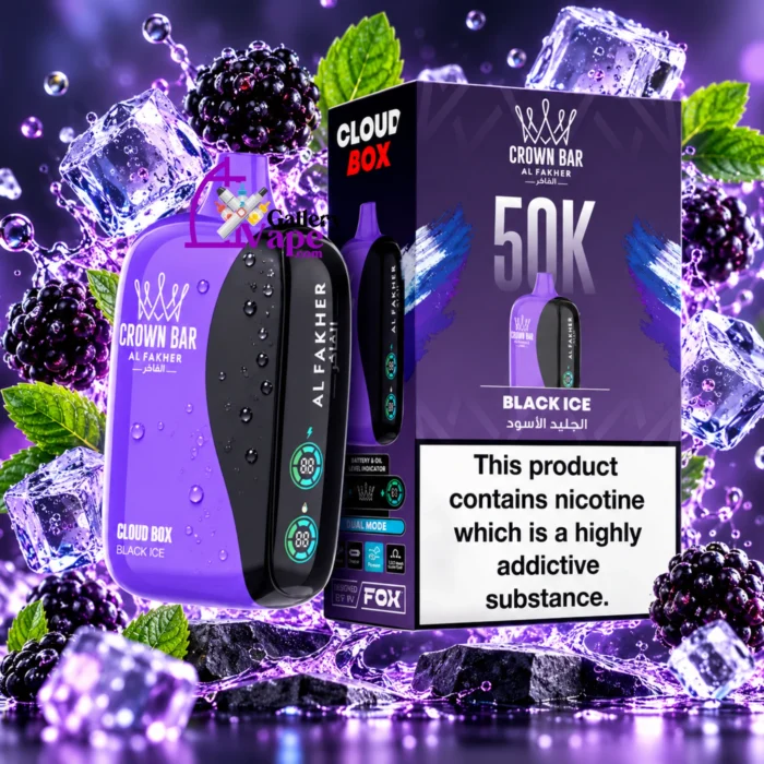 Al Fakher Crown Bar Cloud Box 50000: 60ml, 2,200mAh Rechargeable Disposable for Dubai and Abu Dhabi - Image 4