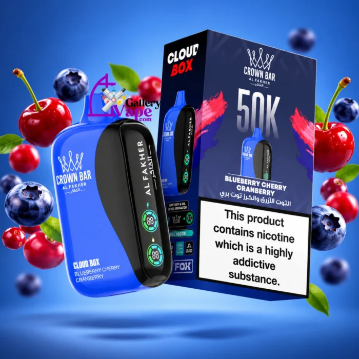 Al Fakher Crown Bar Cloud Box 50000: 60ml, 2,200mAh Rechargeable Disposable for Dubai and Abu Dhabi - Image 6