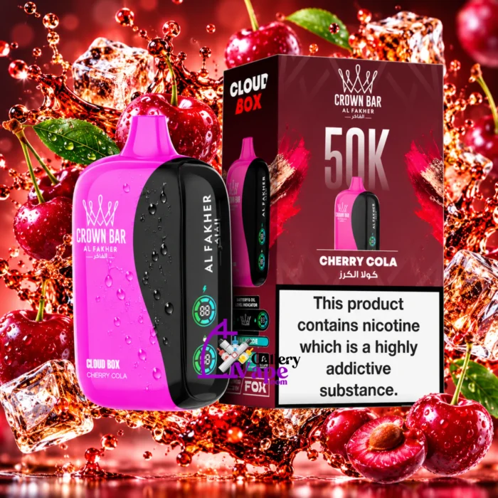 Al Fakher Crown Bar Cloud Box 50000: 60ml, 2,200mAh Rechargeable Disposable for Dubai and Abu Dhabi - Image 9