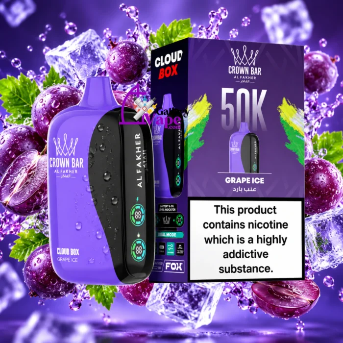 Al Fakher Crown Bar Cloud Box 50000: 60ml, 2,200mAh Rechargeable Disposable for Dubai and Abu Dhabi - Image 15