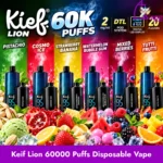 Kief Lion 60000 Puffs 2MG Disposable Vape Available in Uae