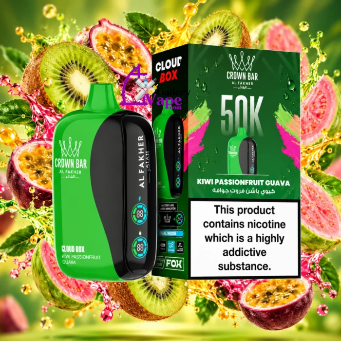Al Fakher Crown Bar Cloud Box 50000: 60ml, 2,200mAh Rechargeable Disposable for Dubai and Abu Dhabi - Image 17