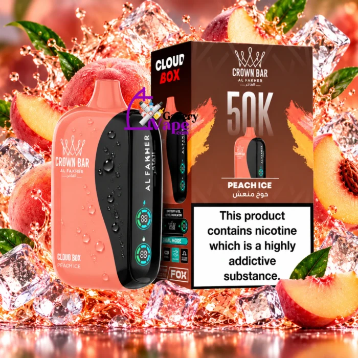 Al Fakher Crown Bar Cloud Box 50000: 60ml, 2,200mAh Rechargeable Disposable for Dubai and Abu Dhabi - Image 24