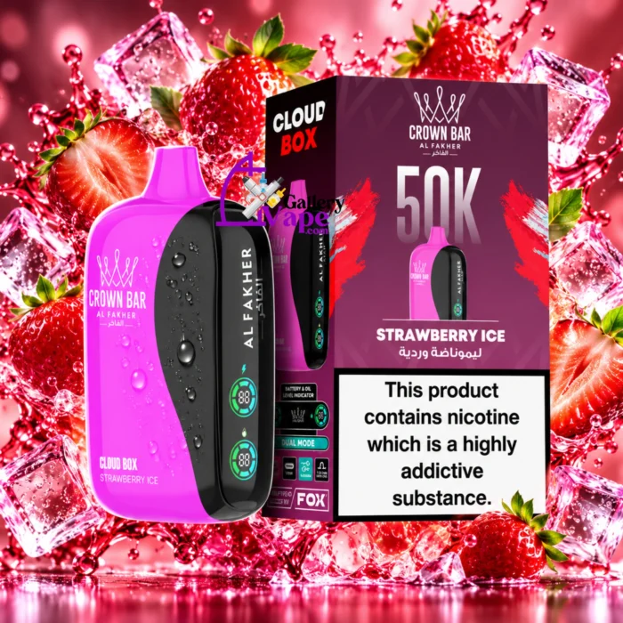 Al Fakher Crown Bar Cloud Box 50000: 60ml, 2,200mAh Rechargeable Disposable for Dubai and Abu Dhabi - Image 29
